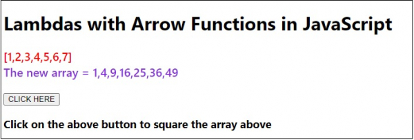 JAVASCRIPT LAMBDA FUNCTIONS - Lambda Function 