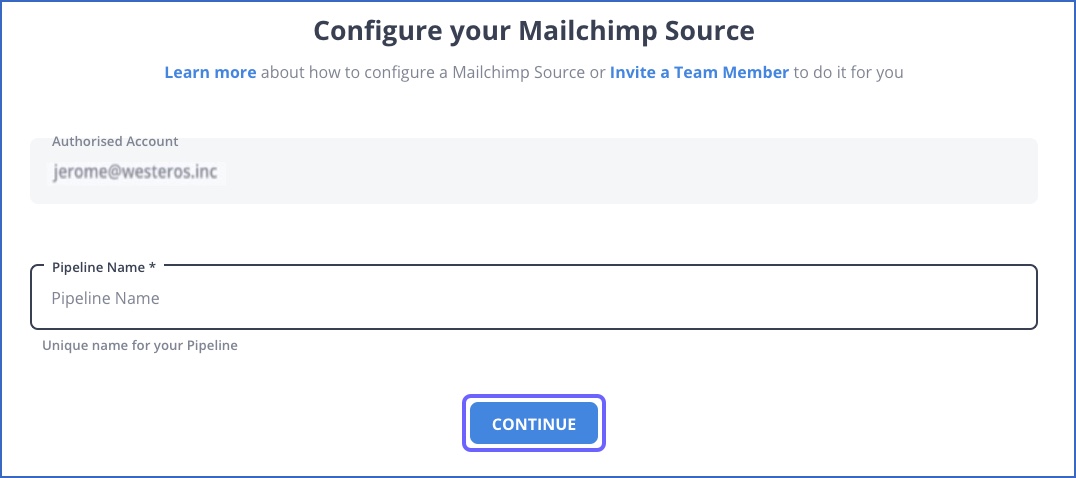 Mailchimp as a Source