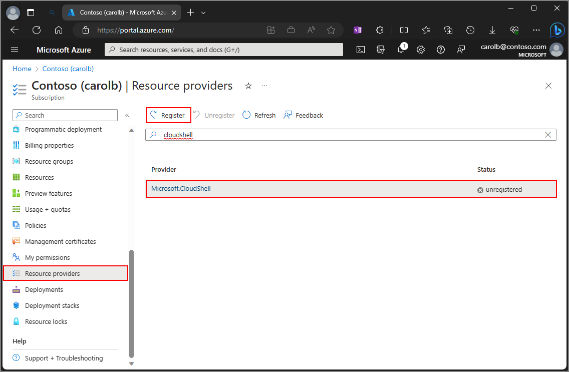 Azure Portal  -Sign In