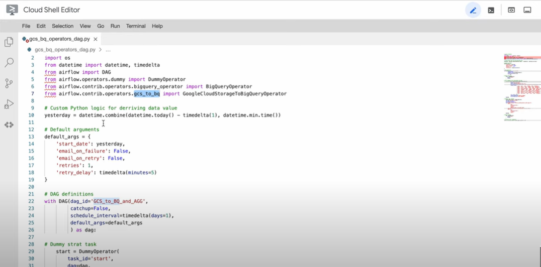 cloud shell editor 