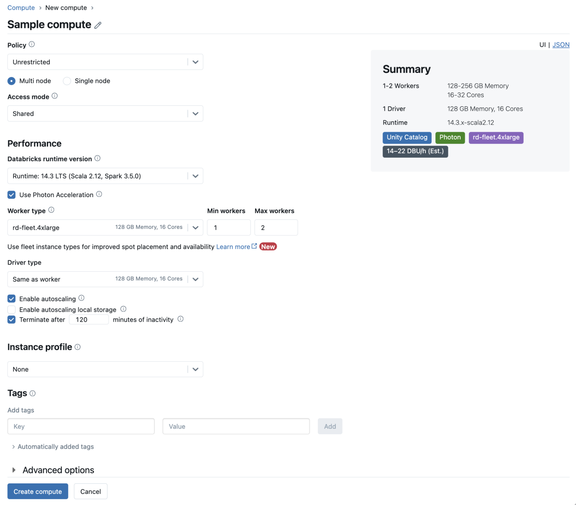 Databricks - Sample Compute