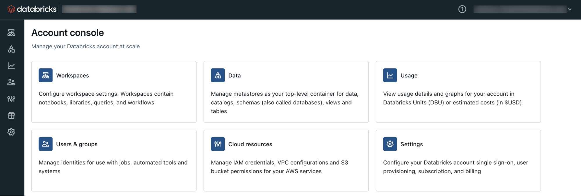Databricks - Account Console