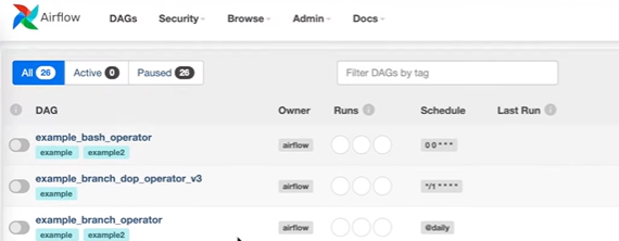 Airflow Web User Interface