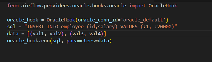 Batch Processing Using Oracle Hook