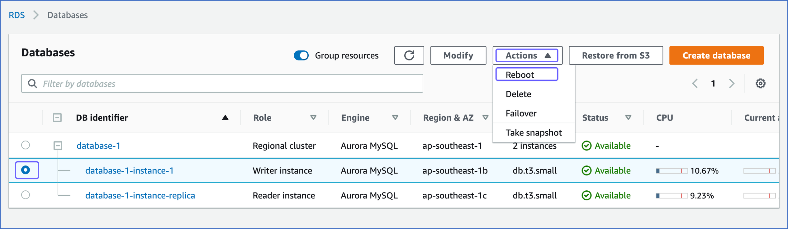 Rebooting the Database