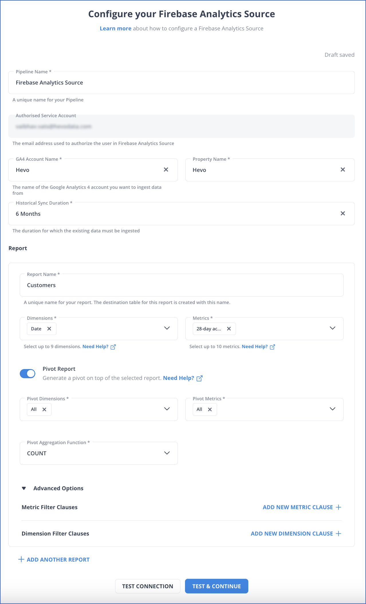 configure Firebase Analytics