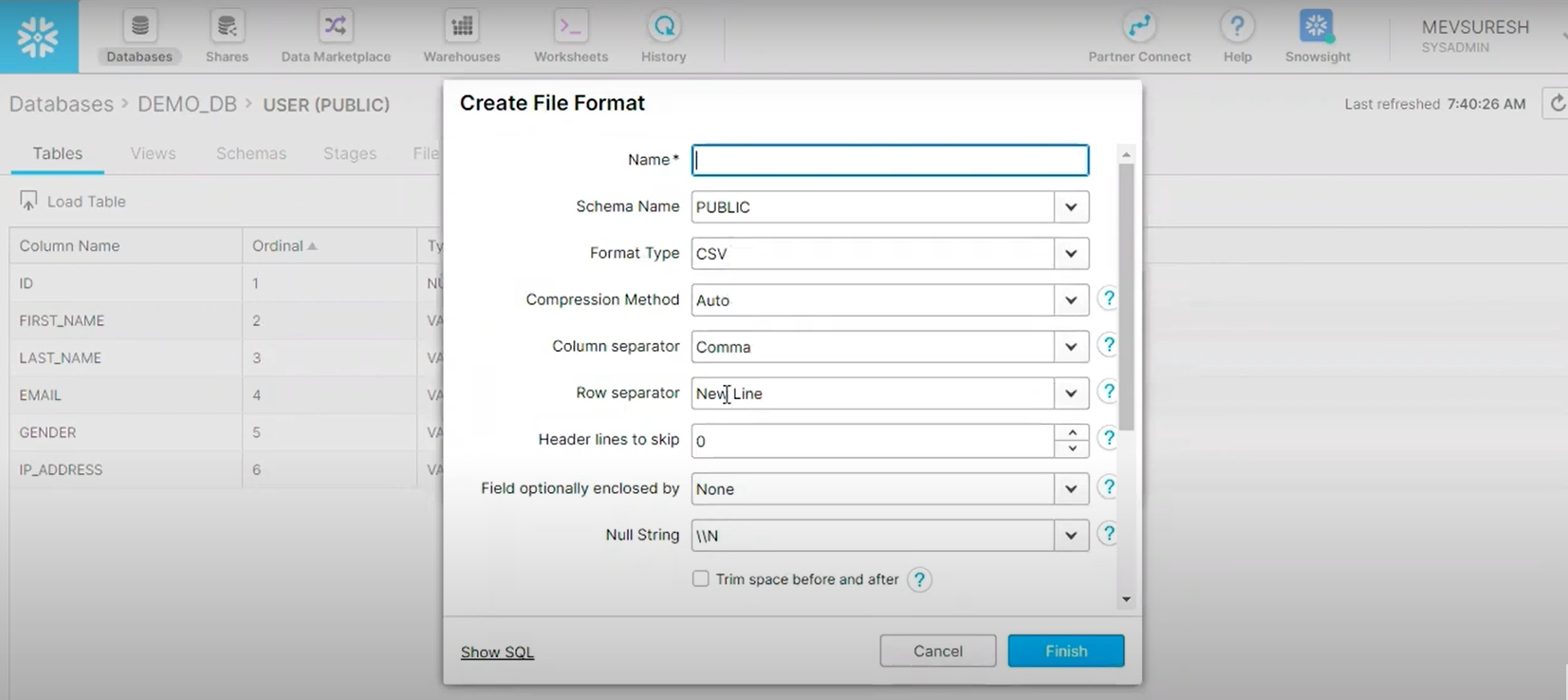 create file format