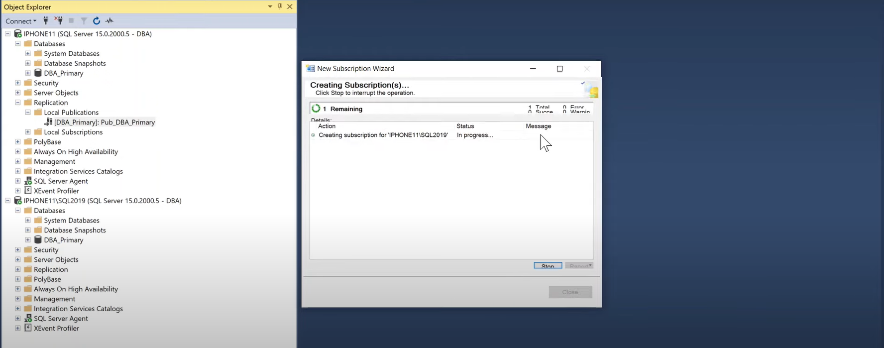 create subscription