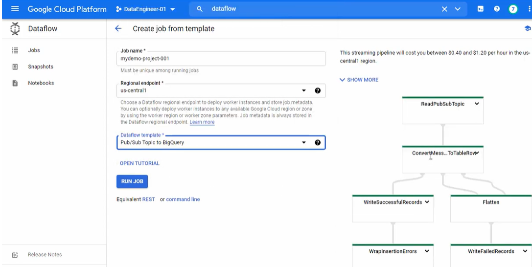 create job from template