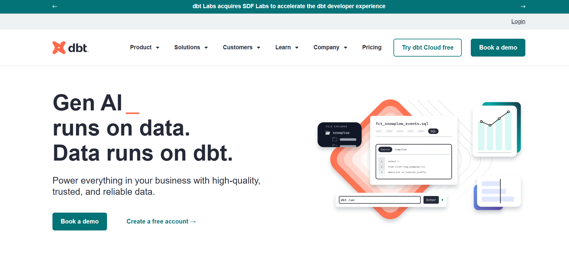 DBT Home page