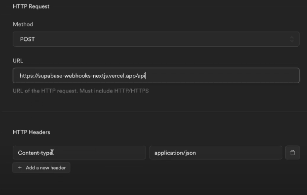 Mention the Endpoint URL.