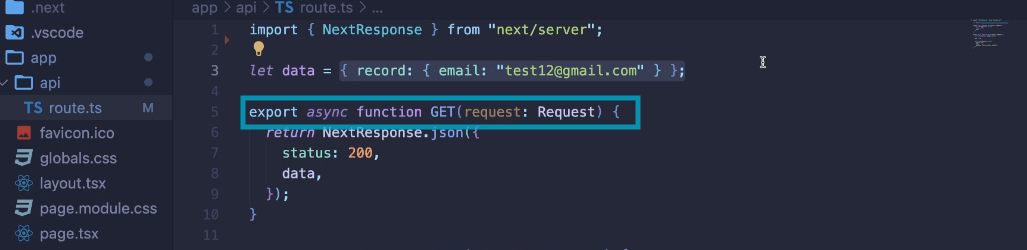 Generate GET API Endpoint.