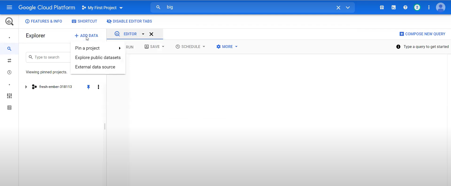adding external source