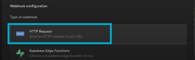 Select HTTP Request to any URL.