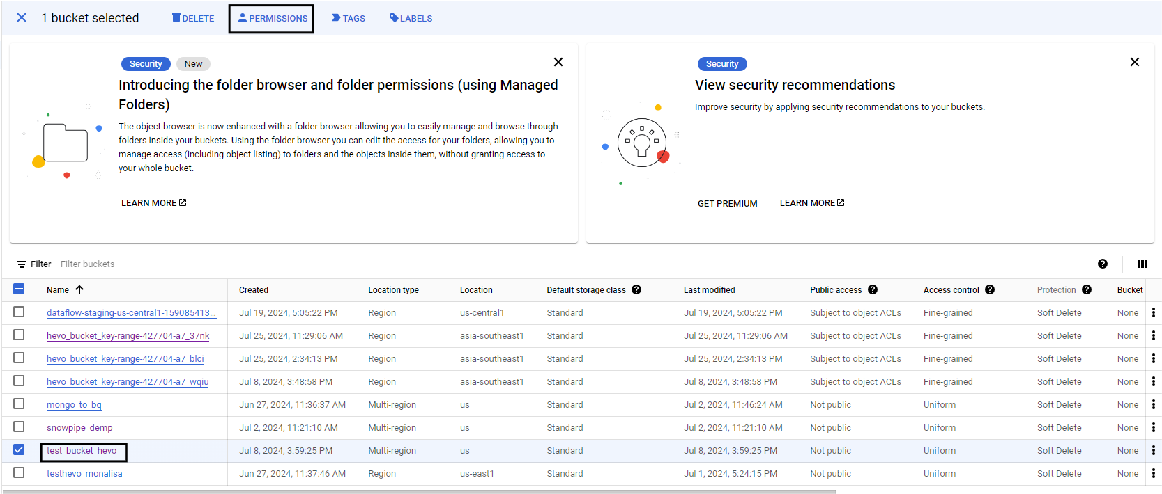 Add Permissions to Bucket