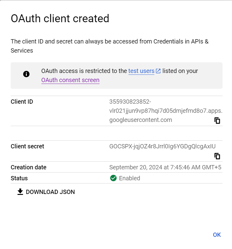 client credentials