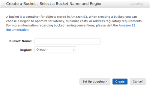 Magento to Redshift: Create a bucket in S3