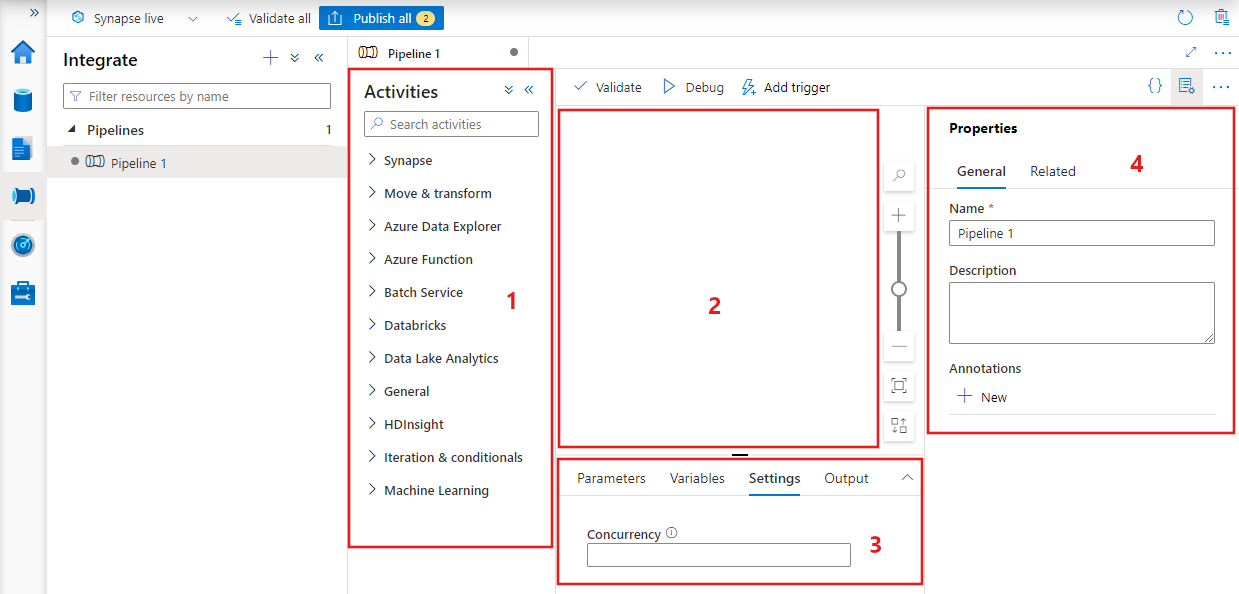 PostgreSQL on Amazon RDS to Azure Synapse: Working with Azure Synapse UI