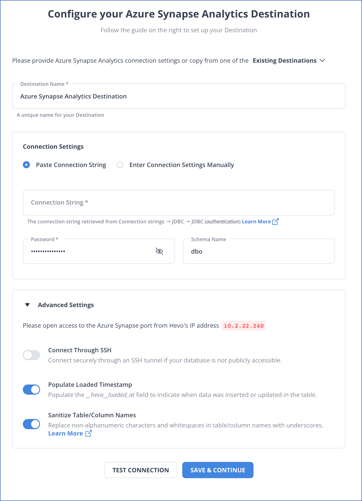 Configure Azure Synapse Analytics - Redshift to Zendesk | Hevo Data