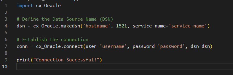 Python Connection Script 