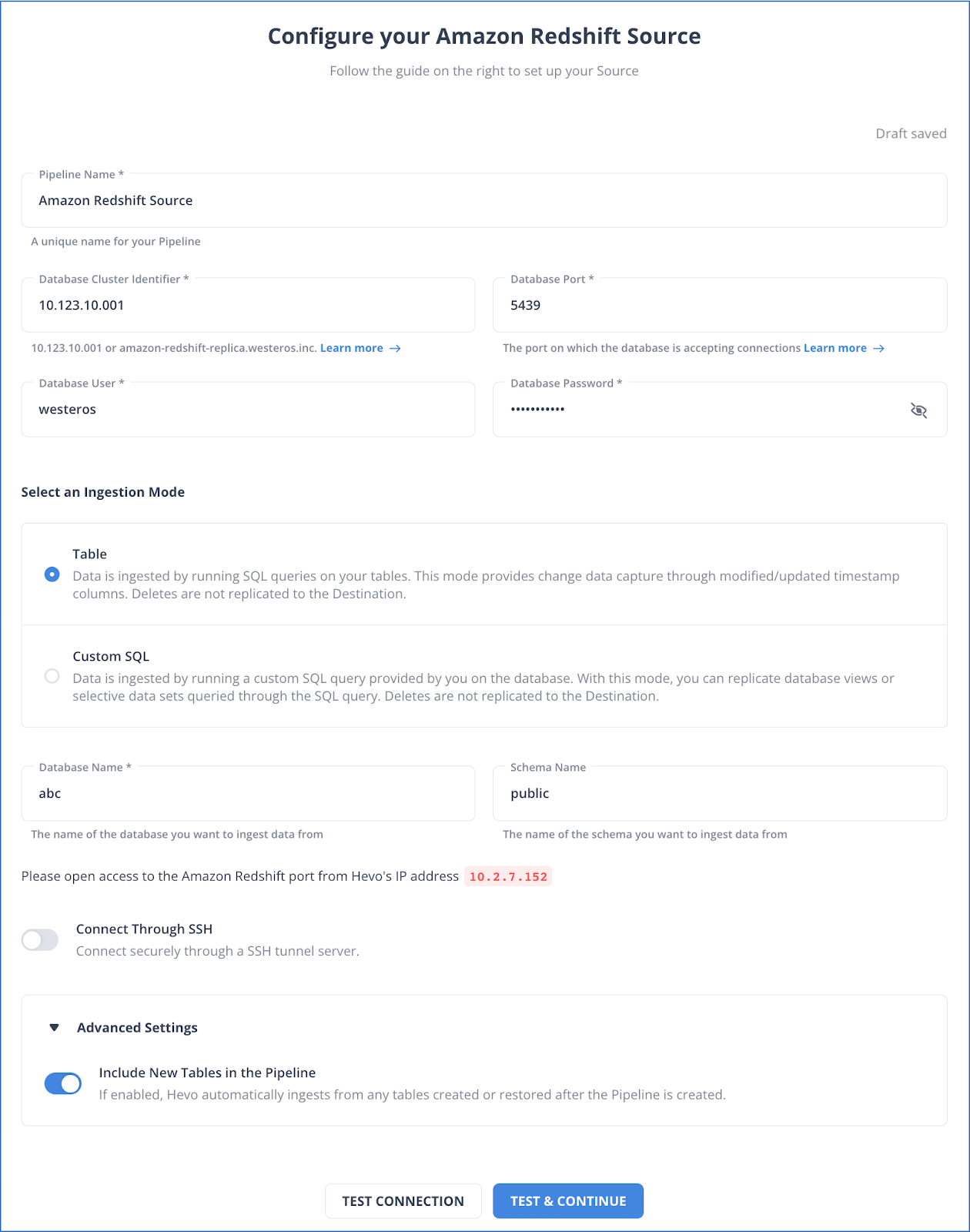 Configure Redshift Source - Redshift to Zendesk | Hevo Data