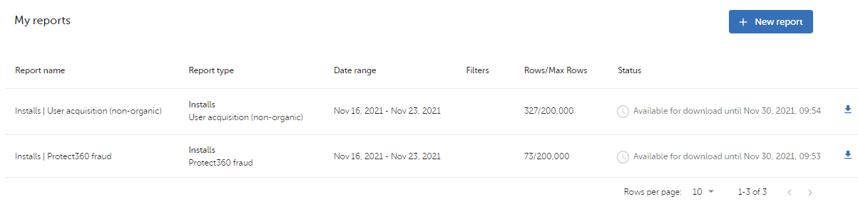 AppsFlyer to BigQuery: AppsFlyer Imported Reports