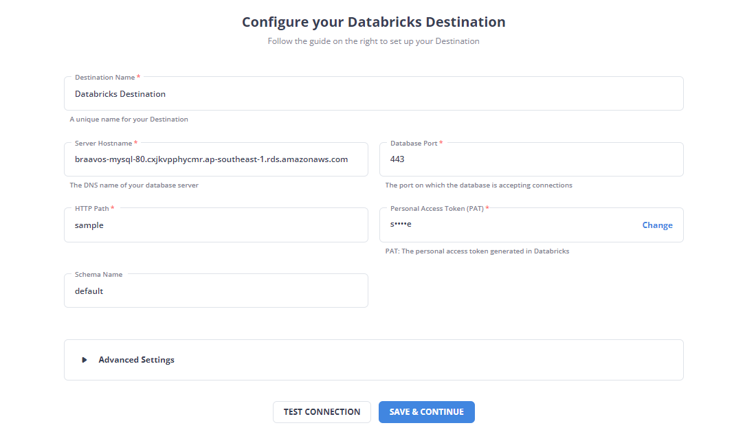 Databricks as Destination overivew