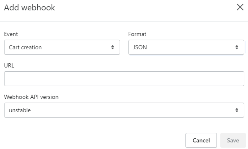 adding webhook