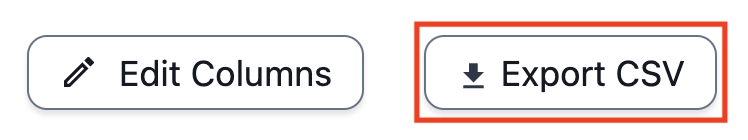 export csv 