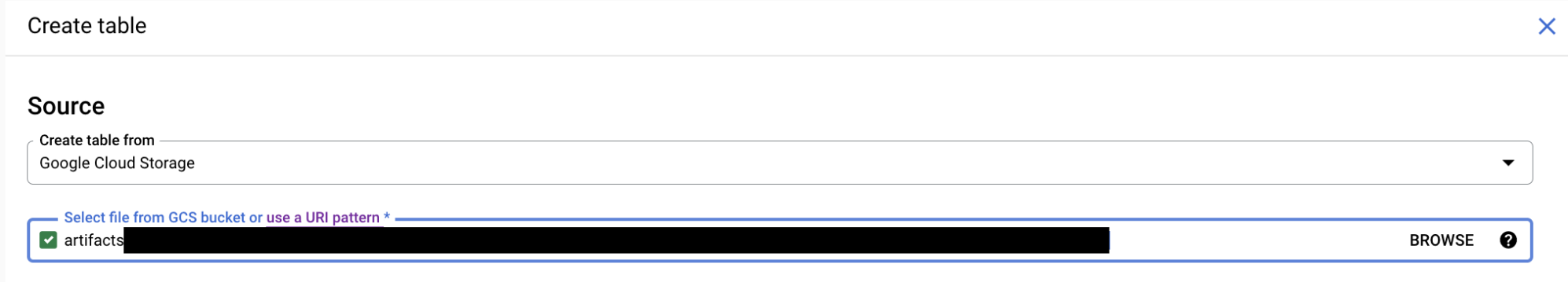 DataStore to BigQuery: Step 4 of Part 1