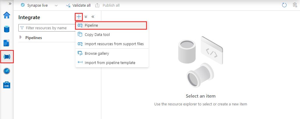 PostgreSQL on Amazon RDS to Azure Synapse: Create a Pipeline