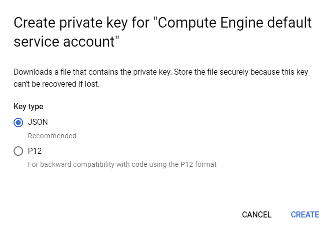 private key for json