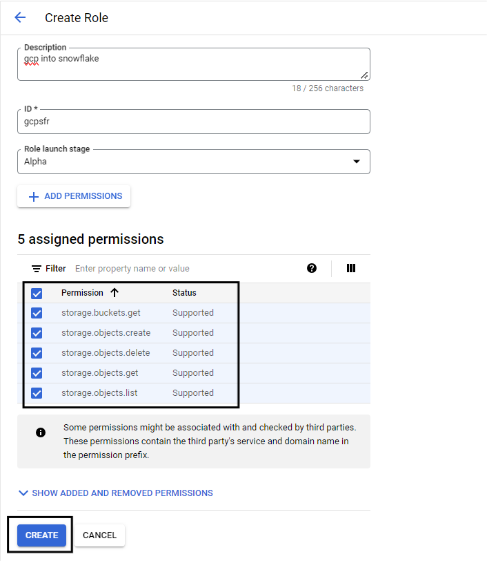 Add Permissions