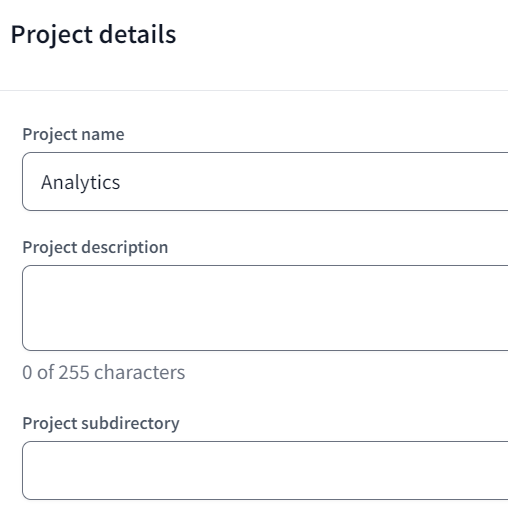 project details