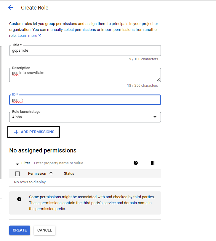 Adding Permissions