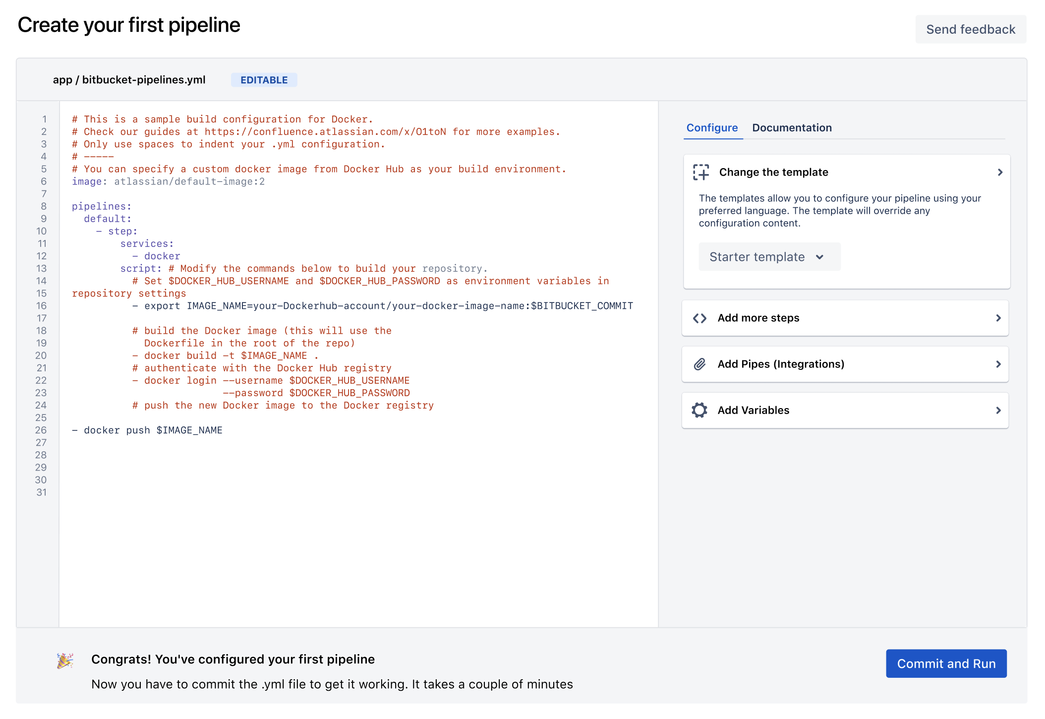 Create your Pipeline