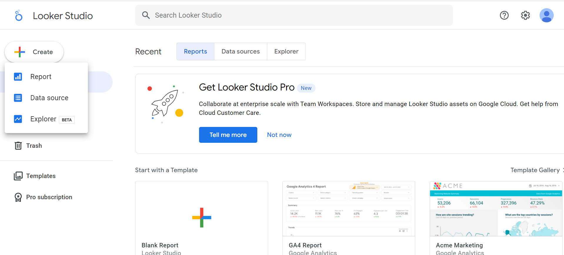 Select data source