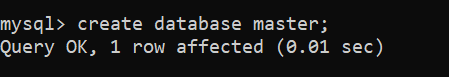 create database command
