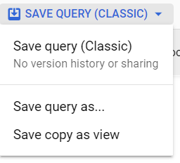 save query classic