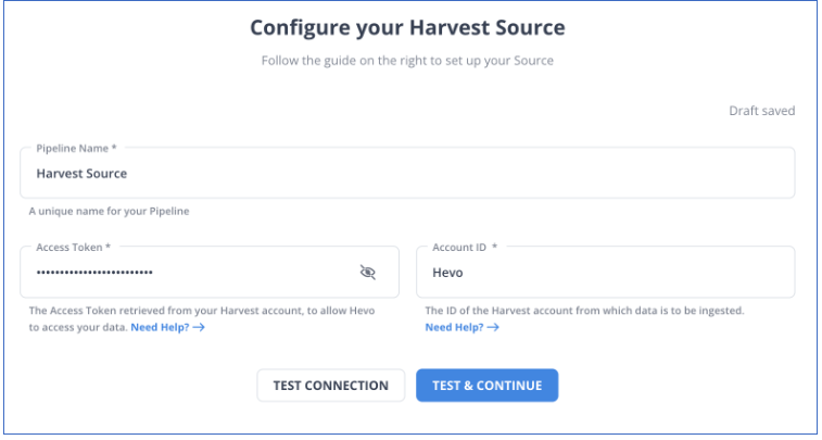 harvest as source