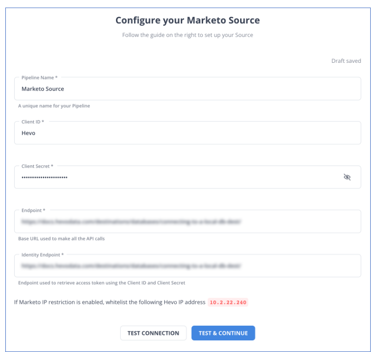 Marketo to Snowflake: marketo as a source
