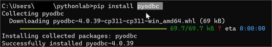 Import pyodbc