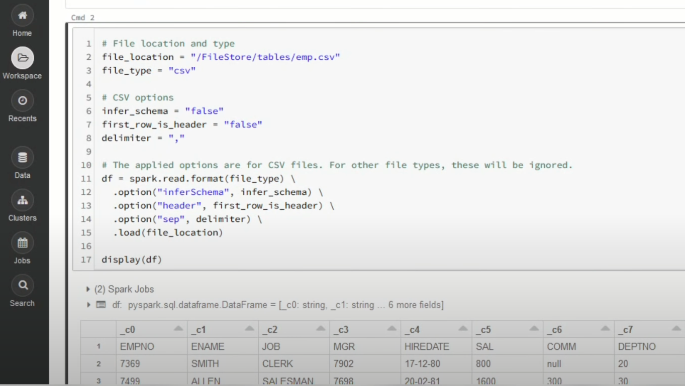 Harvest to Databricks: Edit table using Python