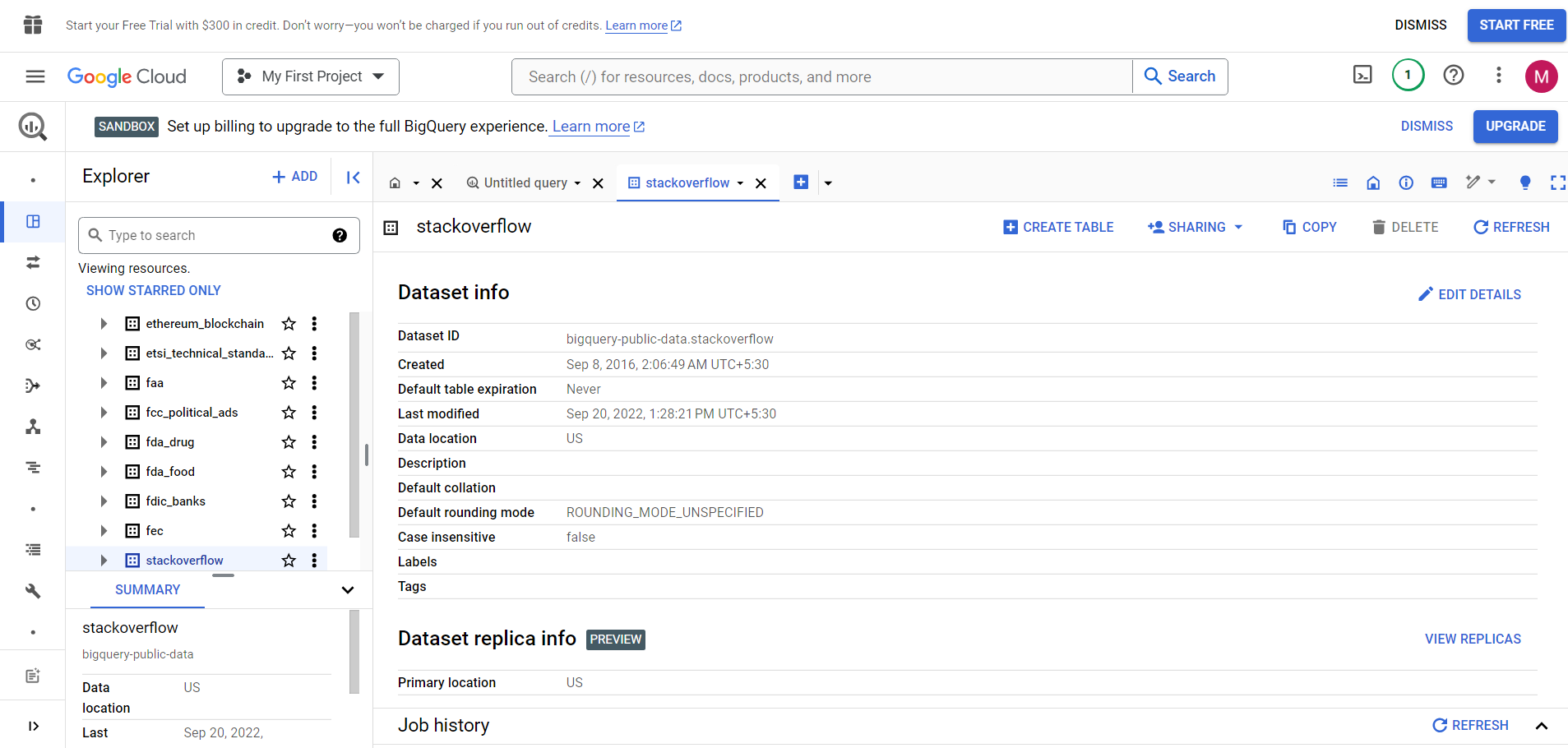  Stack Overflow Dataset Information.